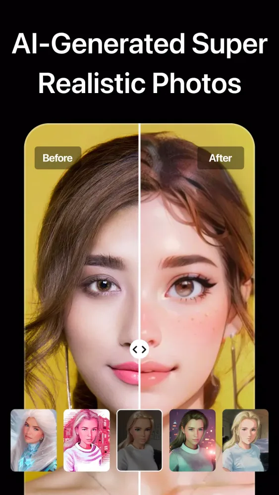 Tangkapan layar AI Headshot