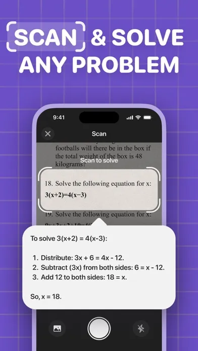 AI Math Homework Solver App 스크린샷