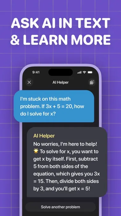 AI Math Homework Solver App 스크린샷