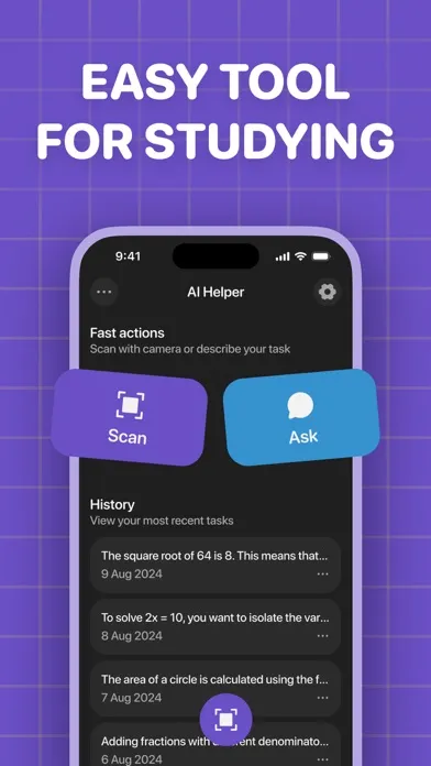 AI Math Homework Solver App 스크린샷
