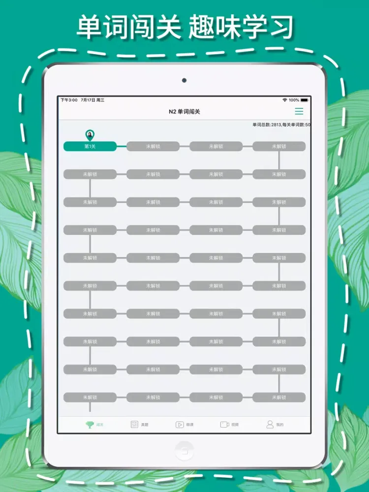 Tangkapan skrin 日语N2听力-日语单词学习和新闻听力视频 iPad 