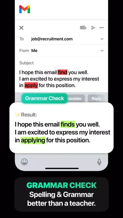 AI Keyboard Extension Screenshots