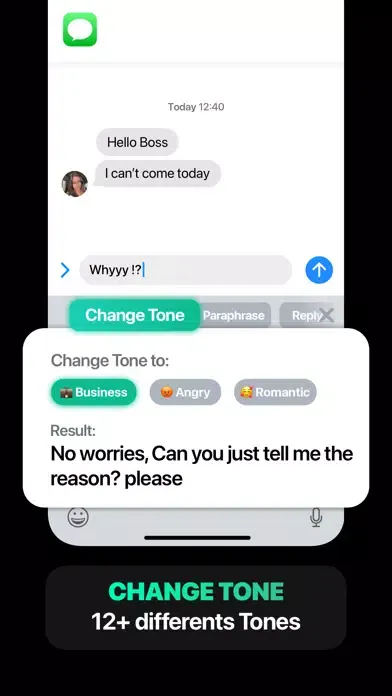 AI Keyboard Extension Screenshots