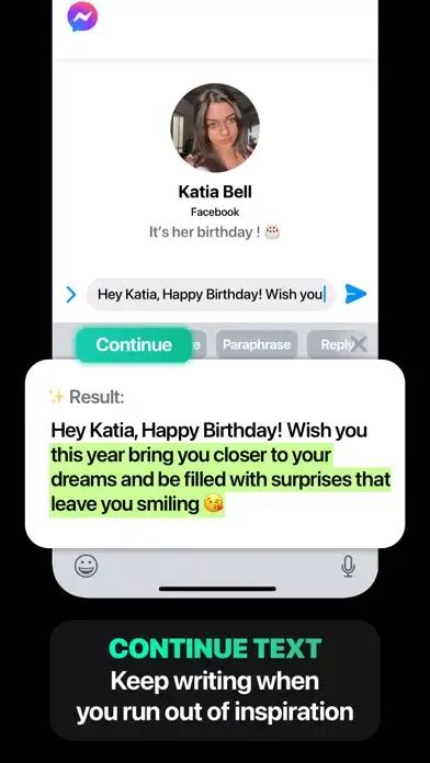 AI Keyboard Extension Screenshots