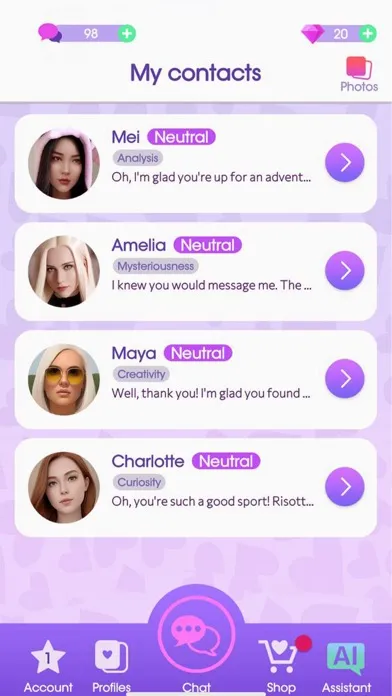 AI Love Chat: Dating Game Screenshots