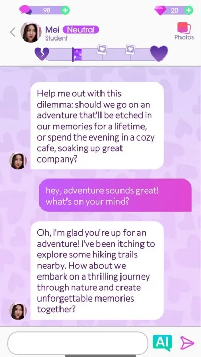 AI Love Chat: Dating Game Screenshots