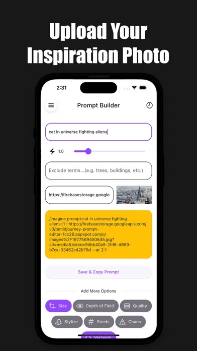 Midjo: AI Art Prompt Editor Screenshots