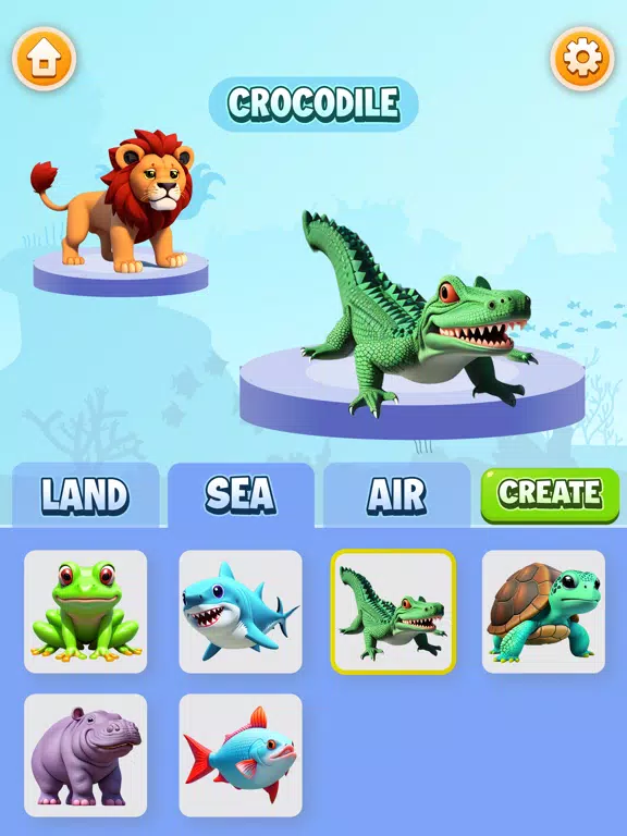 Capturas de tela do Hybrid Animals Ai Mix Animal iPad 