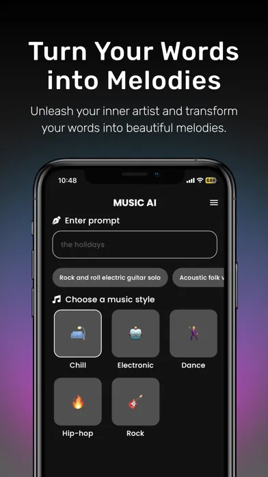 Ảnh chụp màn hình của Music AI: Clone & Generator