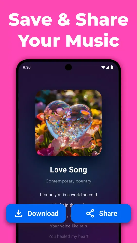 Tangkapan skrin AI Music Generator
