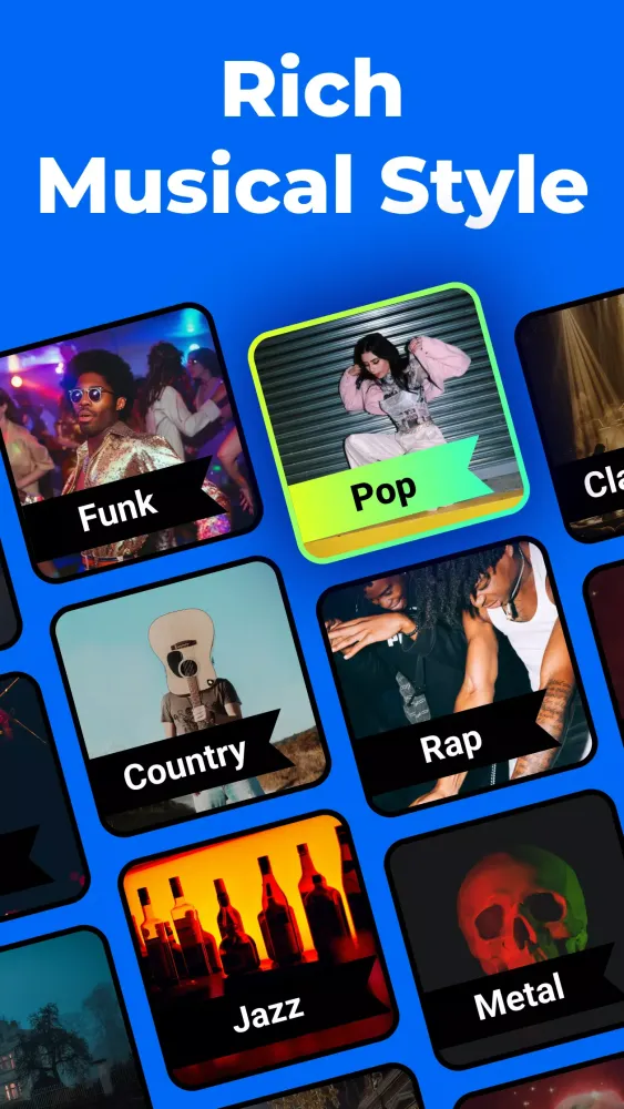 Tangkapan skrin AI Music Generator