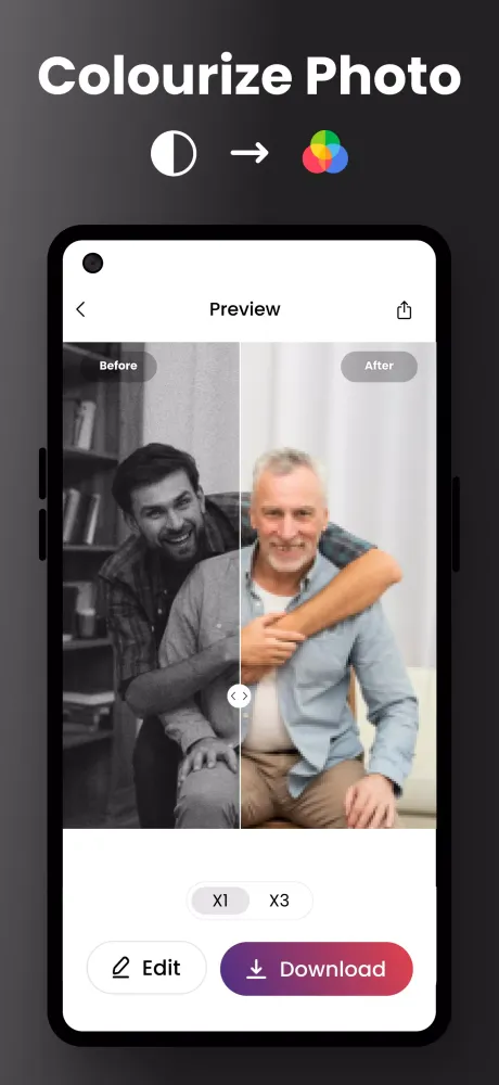 Ảnh chụp màn hình của AI Photo Enhancer and Upscaler