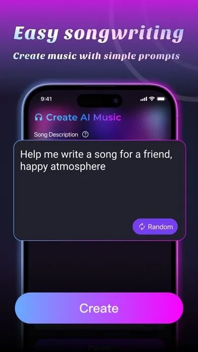 Ảnh chụp màn hình của AI Music Generator AI Songs