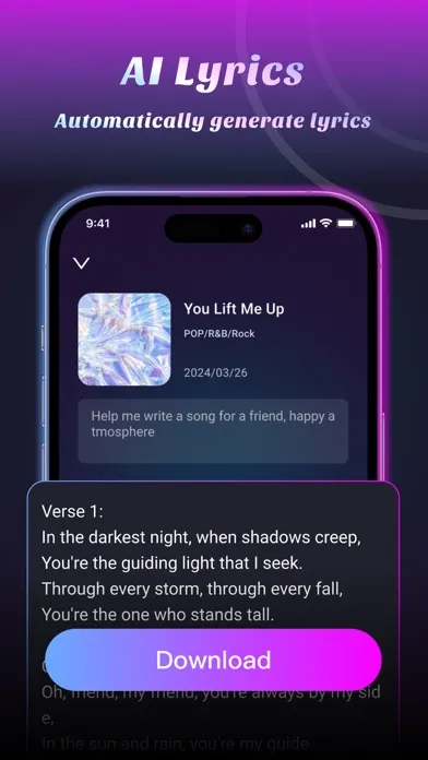 Ảnh chụp màn hình của AI Music Generator AI Songs