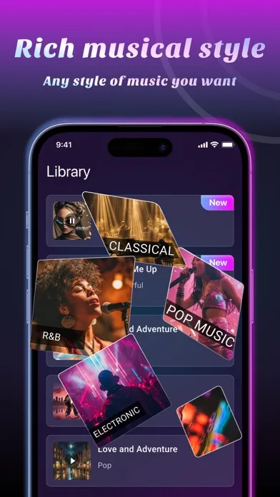 Ảnh chụp màn hình của AI Music Generator AI Songs