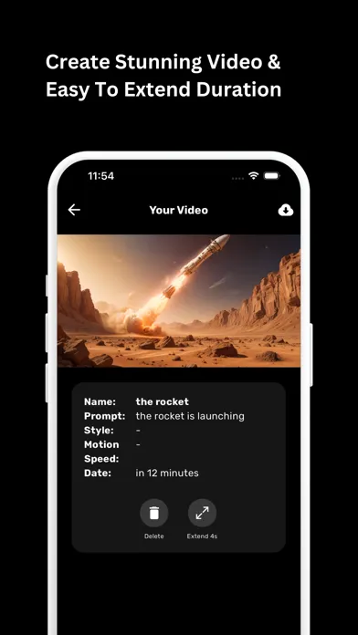 King AI: Video Generator App سکرین شاٹس