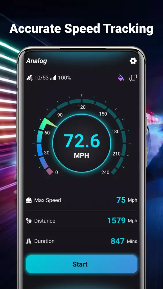 Capturas de pantalla de Eagle GPS Speedometer Car Boat