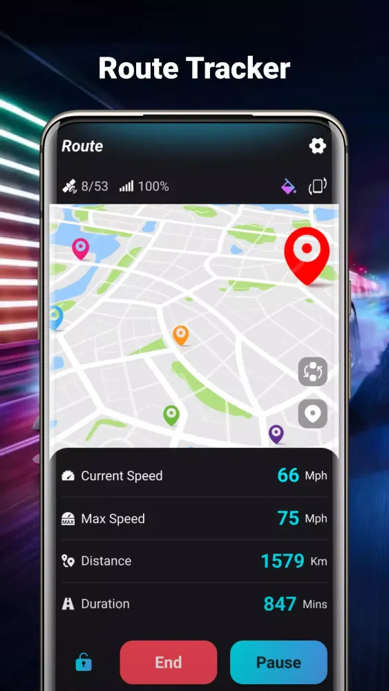 Capturas de pantalla de Eagle GPS Speedometer Car Boat
