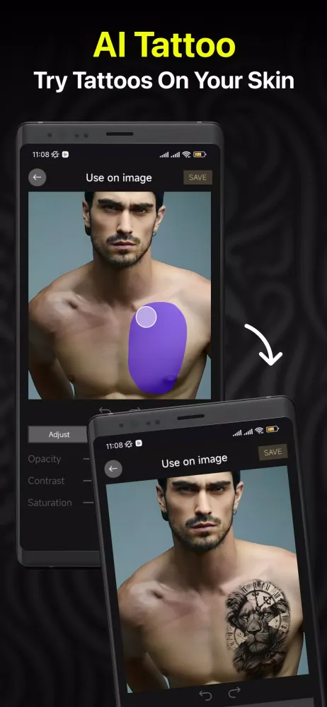AI Tattoo Generator & Maker Screenshots