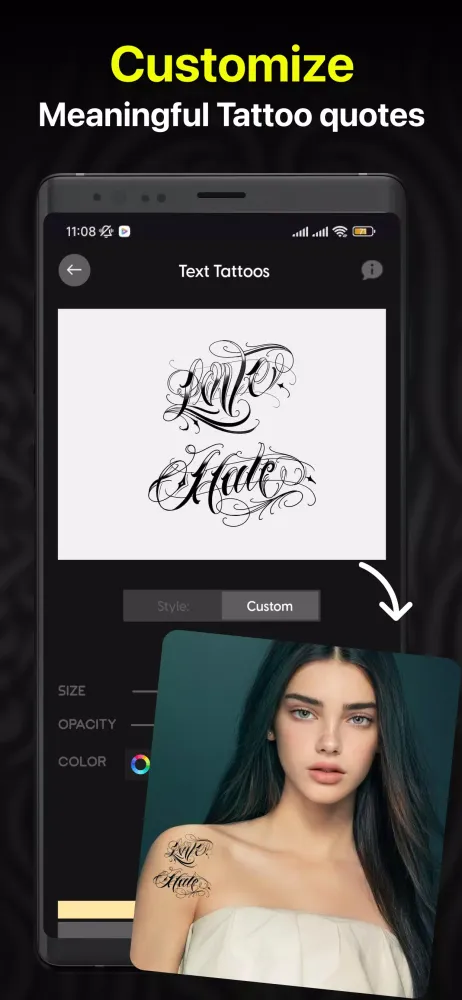 AI Tattoo Generator & Maker Screenshots