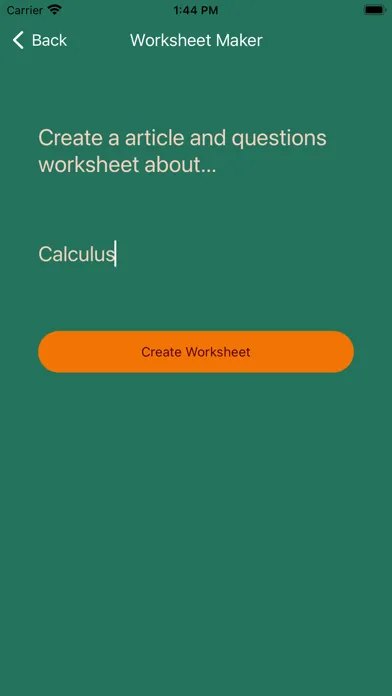 Worksheet Creator - Teacher AI سکرین شاٹس