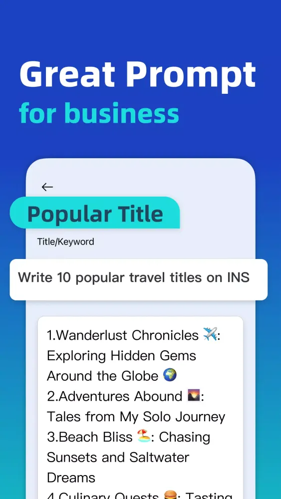 Ảnh chụp màn hình của AI Writer