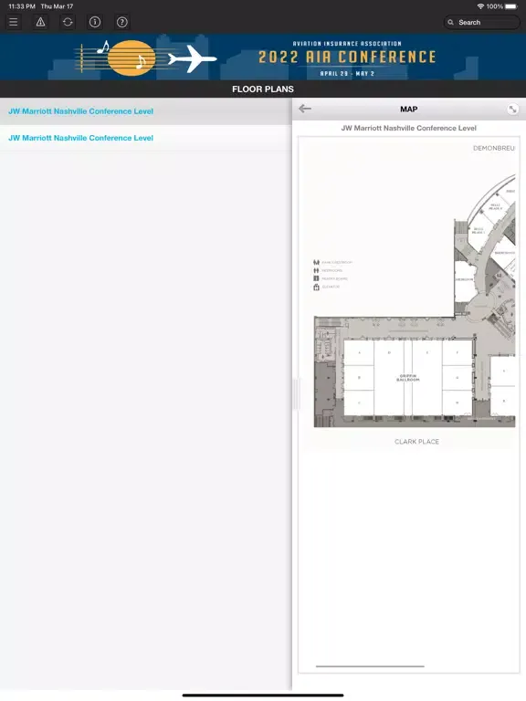 2022 AIA Conference iPad  Screenshots