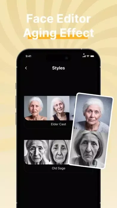 Tangkapan layar AI Aging Booth