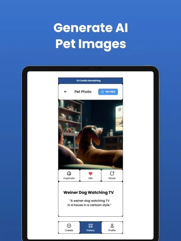 Скриншоты AI Pet Generator - AI Pet Art iPad 