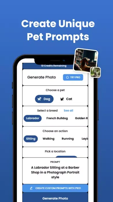 Скриншоты AI Pet Generator - AI Pet Art