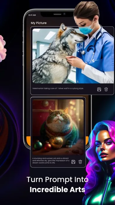 Tangkapan layar DALL E AI Art Generator: Picto