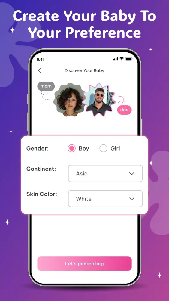 Screenshot di Baby Face AI: Baby Generator