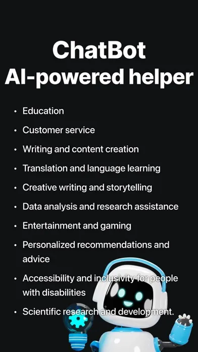 Capturas de pantalla de ChatAI Assistant - Chat AI Bot