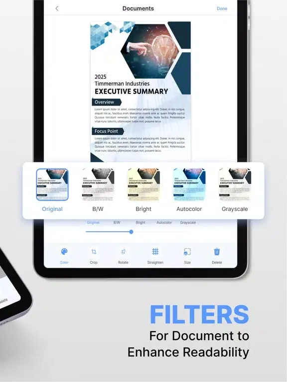 Скриншоты PDF Scanner App - Scan to PDF! iPad 