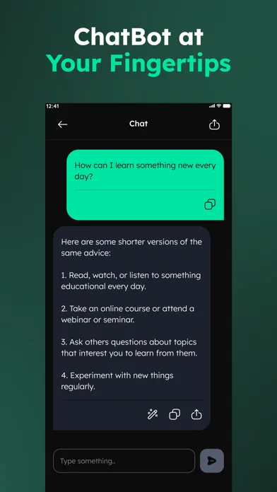 AI Chatbot Assistant : سکرین شاٹس