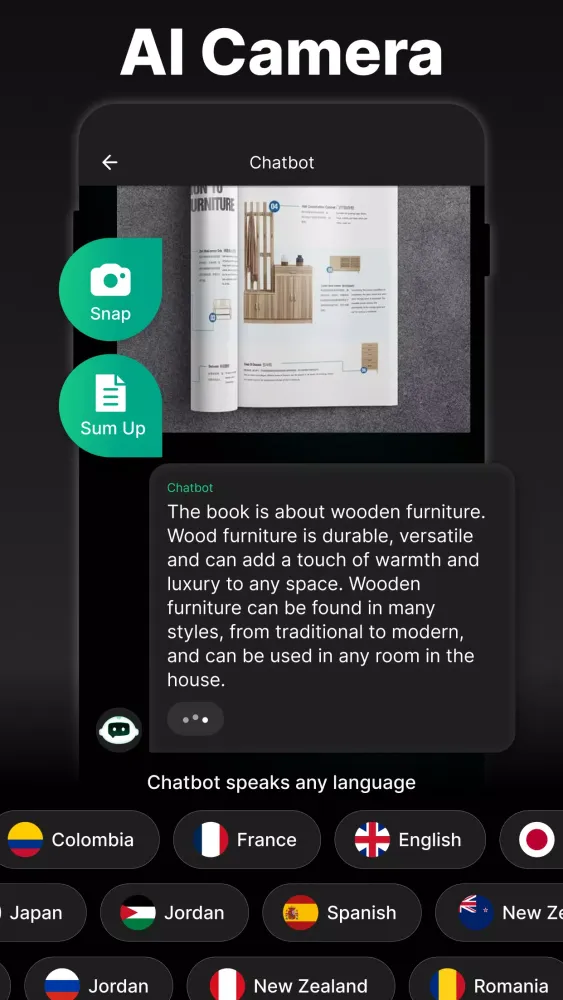 AI Chatbot Screenshots