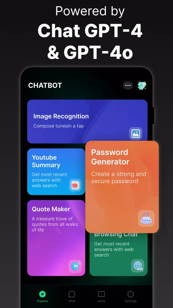 AI Chatbot Screenshots