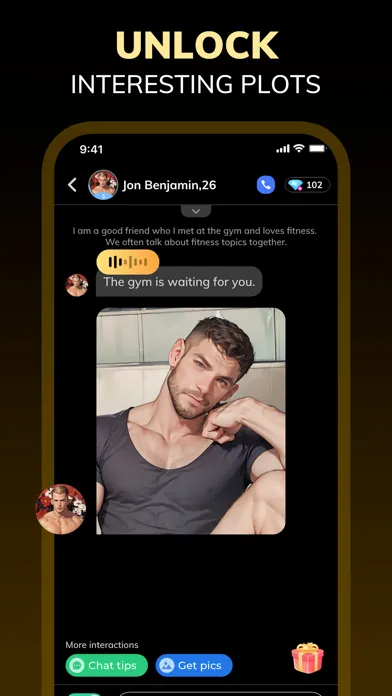 Captures d'écran de Taki:AI Friend Love Swipe Chat