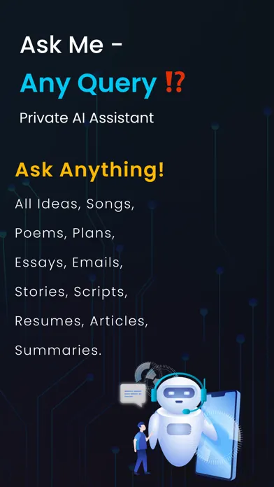 Captures d'écran de Chat AI - AI Chatbot Assistant