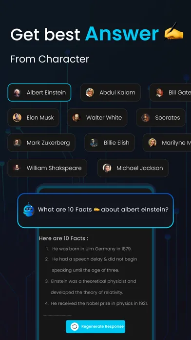 Captures d'écran de Chat AI - AI Chatbot Assistant