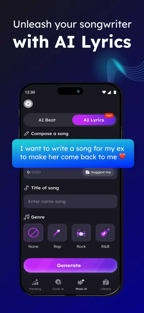 AI Music Screenshots