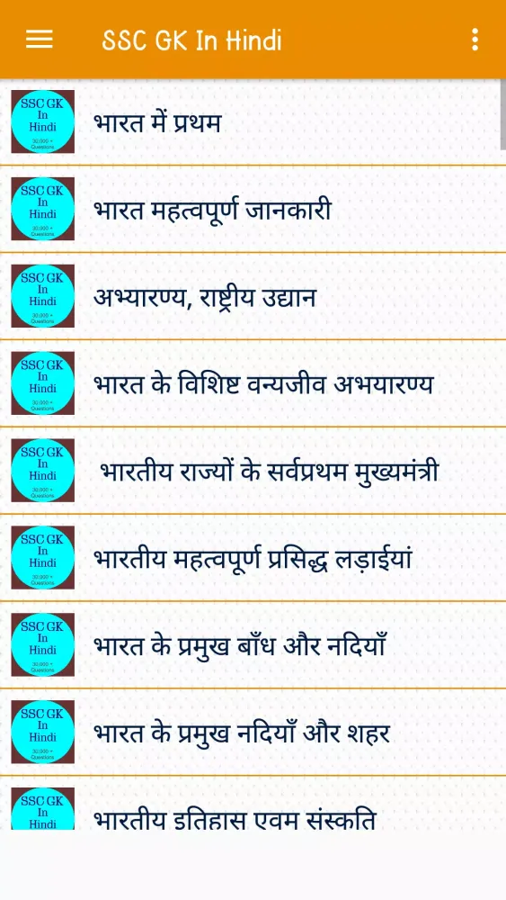 Screenshot di SSC GK Questions In Hindi