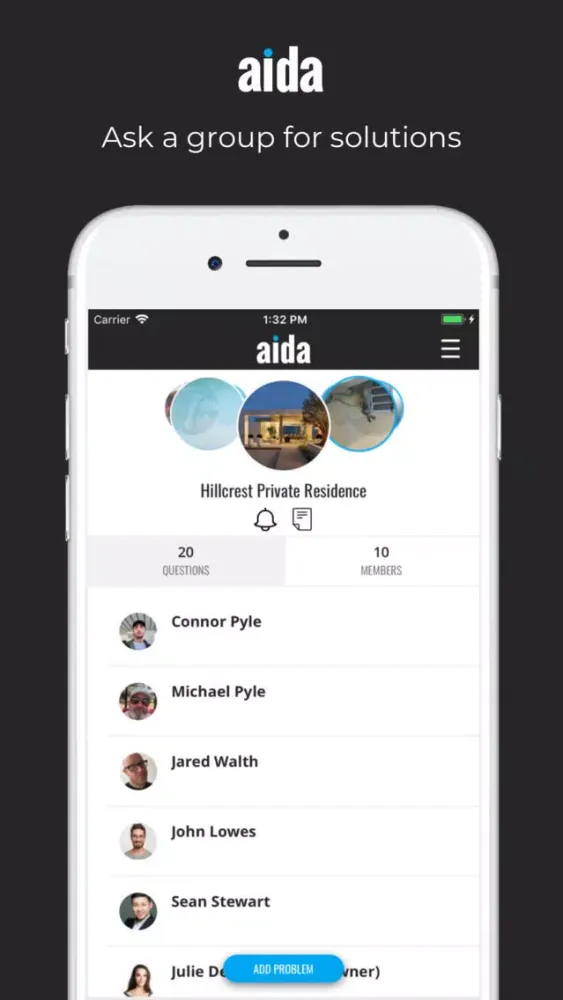 AIDA - Group Sourced Knowledge Screenshots