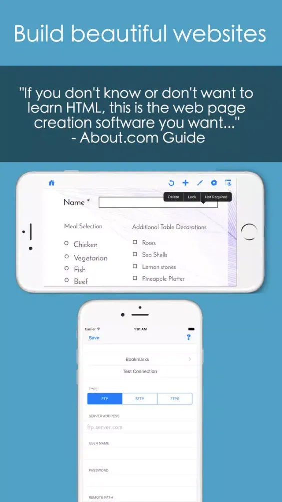 HTML Egg Pro Website Designer for iPhone應用截圖