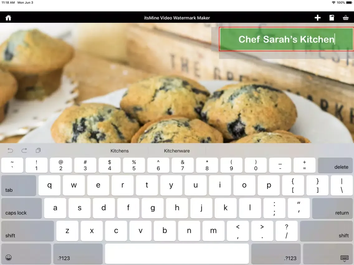 ภาพหน้าจอของ itsMine Video Watermark Maker iPad 
