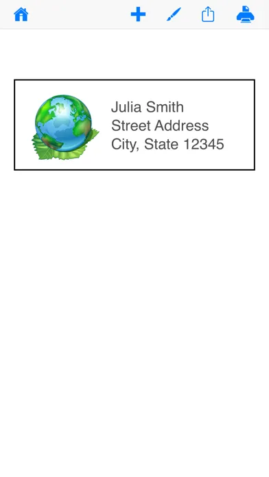 Ảnh chụp màn hình của Mailing Label Designer