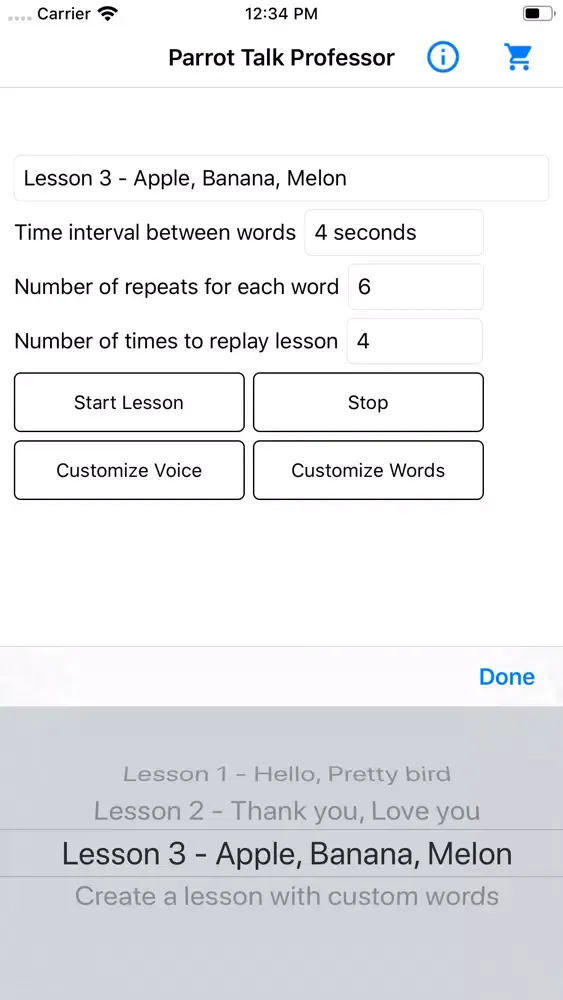 Parrot Talk Professor应用截图