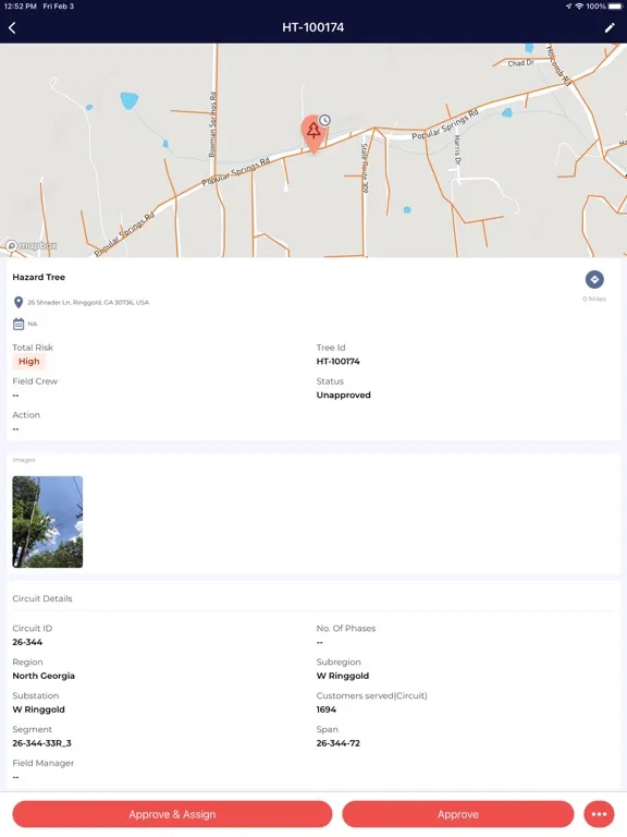 AiDash IVMS Field App iPad  스크린샷
