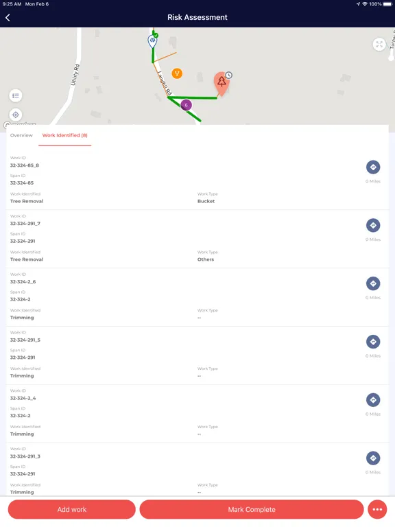 AiDash IVMS Field App iPad  스크린샷