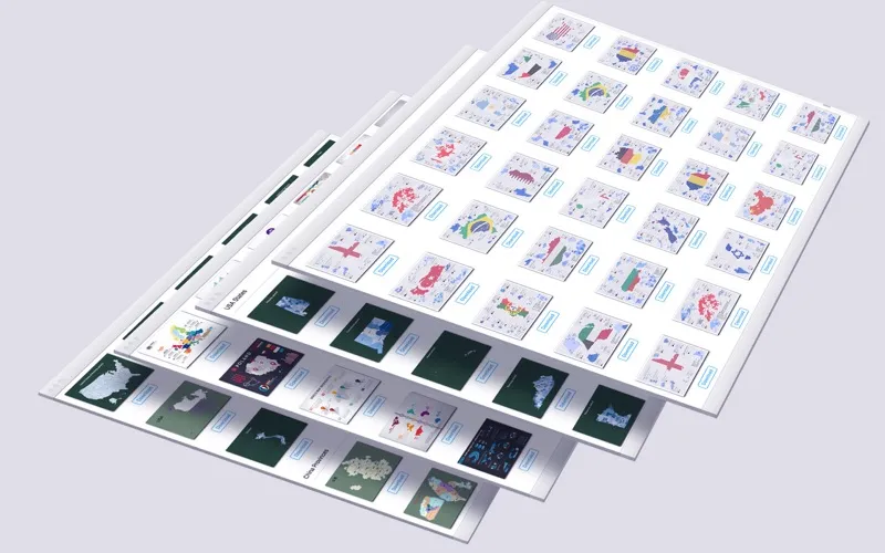 صور Map Template  for SildeShow